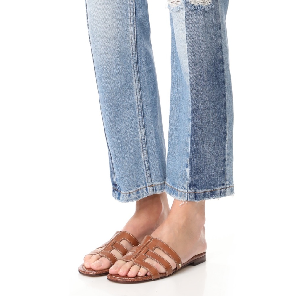 SAM EDELMAN Berit Tan slip on sandals